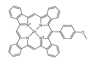 meso-mono-p-anisyltetrabenzoporphinato zinc结构式