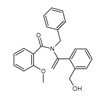 N-benzyl-N-[1-(2-hydroxymethylphenyl)vinyl]-2-methoxybenzamide Structure