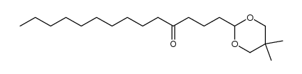 2-(4-oxotetradecyl)-5,5-dimethyl-1,3-dioxane Structure