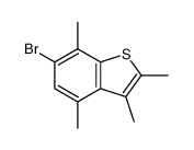 6-bromo-2,3,4,7-tetramethylbenzo[b]thiophene结构式