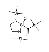 2-Chlor-1,3-bis(trimethylsilyl)-2-(1'-trimethylsilyl-ethenyl)-1,3-diaza-2-silacyclopentan Structure