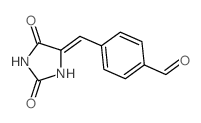 Benzaldehyde,4-[(2,5-dioxo-4-imidazolidinylidene)methyl]-结构式