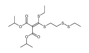 diisopropyl 2-(((2-(ethyldisulfanyl)ethyl)thio)(ethylthio)methylene)malonate结构式