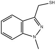 (1-甲基-1H-吲唑-3-基)甲硫醇结构式