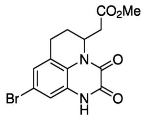 Methyl 2-(9-bromo-2,3-dioxo-2,3,6,7-tetrahydro-1H,5H-pyrido[1,2,3-de]quinoxalin-5-yl)acetate picture