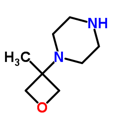 1-(3-Methyl-3-oxetanyl)piperazine structure