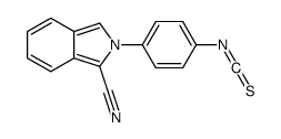 2-(4-isothiocyanatophenyl)isoindole-1-carbonitrile Structure