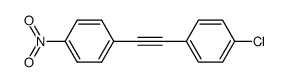 1-nitro-4-(4'-chlorophenylethynyl)benzene结构式