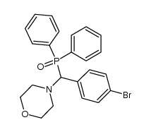 4-[(Diphenylphosphinoyl)(4-bromophenyl)methyl]morpholine Structure