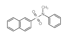 2-Naphthalenesulfonamide,N-methyl-N-phenyl-结构式