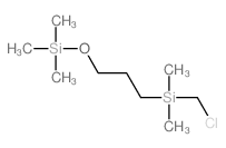 chloromethyl-dimethyl-(3-trimethylsilyloxypropyl)silane structure