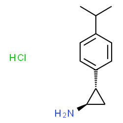 trans-2-(4-isopropylphenyl)cyclopropan-1-amine hydrochloride Structure