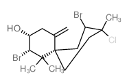 Spiro[5.5]undecan-3-ol,2,8-dibromo-9-chloro- 1,1,9-trimethyl-5-methylene-,(2S,3R,6S,8R,- 9R)- picture