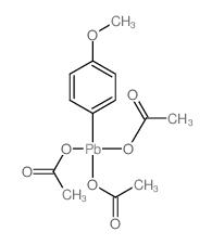 acetic acid; (4-methoxyphenyl)lead Structure