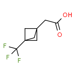 3-三氟甲基双环[1.1.1]戊烷-1-乙酸结构式