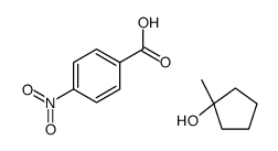 1-methylcyclopentan-1-ol,4-nitrobenzoic acid Structure