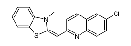 2-[(6-chloroquinolin-2-yl)methylidene]-3-methyl-1,3-benzothiazole Structure