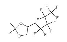 4-(2,2,3,3,4,4,5,5,5-nonafluoropentan-1-yl)-2,2-dimethyl-1,3-dioxolane结构式