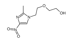 2-[2-(2-methyl-4-nitroimidazol-1-yl)ethoxy]ethanol结构式