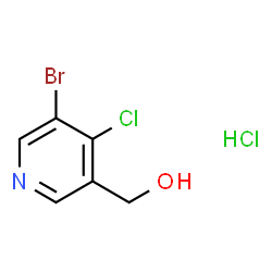 3-Bromo-4-chloropyridine-5-methanol hydrochloride结构式