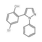 1-PHENYL-1H-5-(5'-BROMO-2'-HYDROXYPHENYL)PYRAZOLE Structure