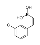 [(E)-2-(3-chlorophenyl)ethenyl]boronic acid结构式