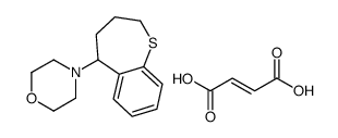 (Z)-but-2-enedioic acid,4-(2,3,4,5-tetrahydro-1-benzothiepin-5-yl)morpholine Structure