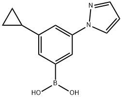 3-Cyclopropyl-5-(1H-pyrazol-1-yl)phenylboronic acid picture