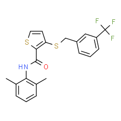 N-(2,6-DIMETHYLPHENYL)-3-([3-(TRIFLUOROMETHYL)BENZYL]SULFANYL)-2-THIOPHENECARBOXAMIDE picture