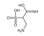 2-amino-1-carbamoyl-ethanesulfonic acid structure