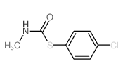 Carbamothioic acid,N-methyl-, S-(4-chlorophenyl) ester结构式