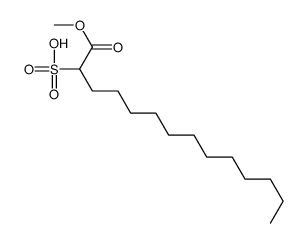 1-methyl hydrogen 2-sulphonatotetradecanoate structure