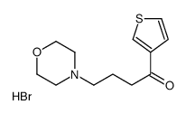 1-Butanone, 4-morpholino-1-(3-thienyl)-, hydrobromide structure