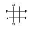 1,1,2-trichloro-2,3,3,4,4-pentafluoro-cyclobutane Structure