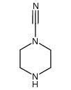 1-cyanopiperazine Structure