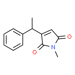 1H-Pyrrole-2,5-dione, 1-methyl-3-(1-phenylethyl)- (9CI)结构式