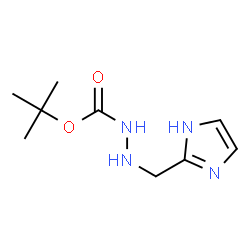 Hydrazinecarboxylic acid, 2-(1H-imidazol-2-ylmethyl)-, 1,1-dimethylethyl ester Structure