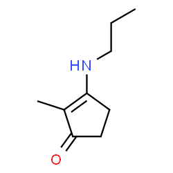 2-Cyclopenten-1-one, 2-methyl-3-(propylamino)- (9CI)结构式