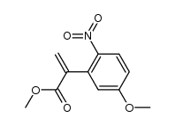 2-(5-甲氧基-2-硝基苯基)丙烯酸甲酯结构式