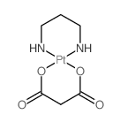 Platinum, (1, 3-propanediamine-N,N)[propanedioato(2-)-O,O]-, (SP-4-2)- structure