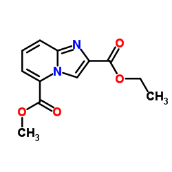 2-Ethyl 5-methyl imidazo[1,2-a]pyridine-2,5-dicarboxylate结构式