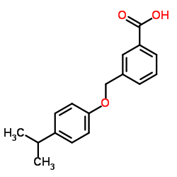 3-[(4-Isopropylphenoxy)methyl]benzoic acid结构式