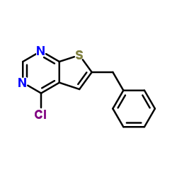 6-Benzyl-4-chlorothieno[2,3-d]pyrimidine结构式