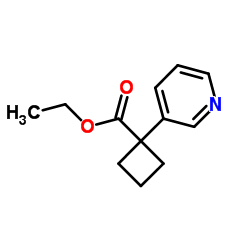 Ethyl 1-(3-pyridinyl)cyclobutanecarboxylate Structure