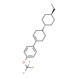 1-[4trans-4-Ethylcyclohexyl)1-cyclohexen-1-yl]-4-trifluormethoxybenzol Structure