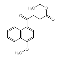 ethyl 4-(4-methoxynaphthalen-1-yl)-4-oxo-butanoate结构式