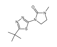 1-(5-tert-butyl-[1,3,4]thiadiazol-2-yl)-3-methyl-imidazolidin-2-one Structure