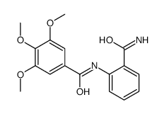 N-(2-carbamoylphenyl)-3,4,5-trimethoxybenzamide Structure