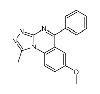 7-methoxy-1-methyl-5-phenyl-[1,2,4]triazolo[4,3-a]quinazoline结构式