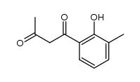 1-(2-hydroxy-3-methyl-phenyl)-butane-1,3-dione结构式